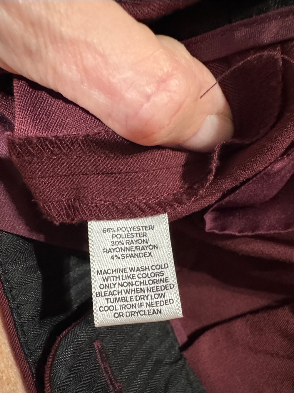 LOFT Women's Burgundy Julie Boot Cut Dress Pants Size 14 - Picture 4 of 4